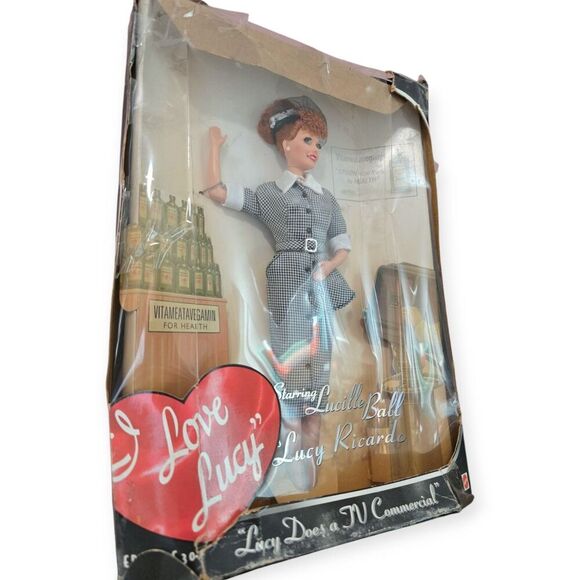 1997 I Love Lucy Barbie Doll Lucille Ball Lucy Does a Commercial Spoon Bottle - Picture 2 of 6